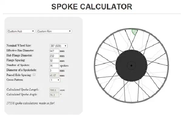 Web App: Bicycle Spoke Calculator